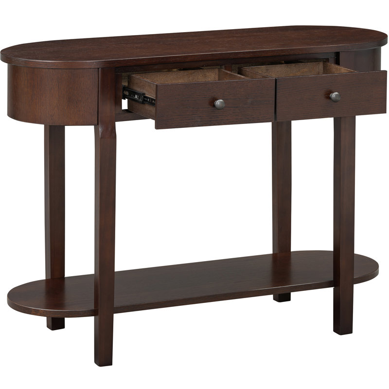 Console Table With Scratch Resistance Surface - Navy Scratch-, Espresso
