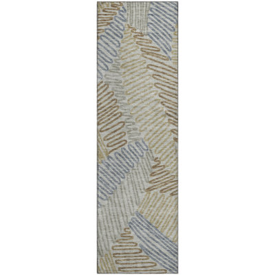 Premium Machine Washable Prisco Taupe Rug