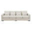 Canapé 104 po 4 places en tissu de lin moderne 104 po avec accoudoirs et 4 coussins, canapé de style minimaliste pour salon, appartement, bureau, 3 couleurs-1840278131