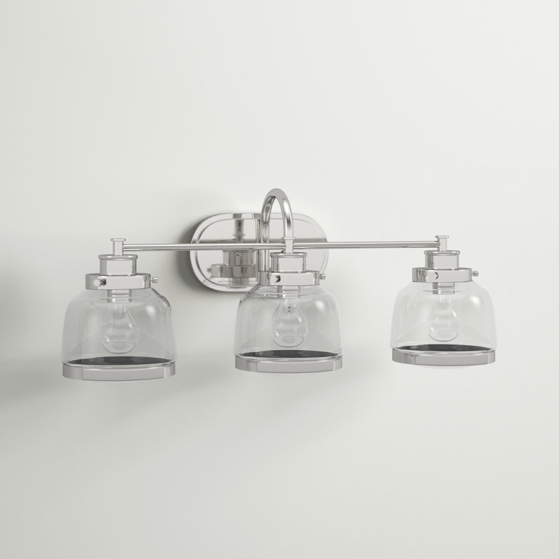 Lumière de meuble-lavabo à intensité variable Lupe, Nickel poli