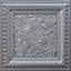 Carreau de plafond en PVC argenté 2 pi x 2 pi Falkirk Perth