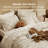 Bedsure Full Size Comforter Set Beige, Boho Tufted Bed Set, Checkered Farmhouse Shabby Chic Bedding, 3 Pieces, 1 Plaid Geometric Comforter and 2 Pillow Shams-32780233-32780230