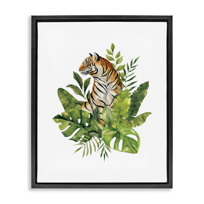 Cadre flottant Exotic Jungle Tiger, design par Bethany Sandoval