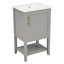 Meuble-lavabo de salle de bain avec lavabo, porte à fermeture douce, support de rangement, tablette ouverte-1103494313