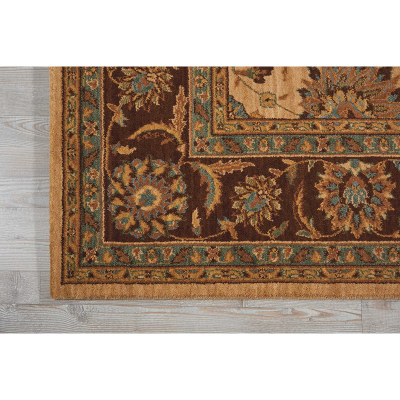 Crownover Wool Oriental Indoor Rug, Rectangle 9'9" x 13'9"