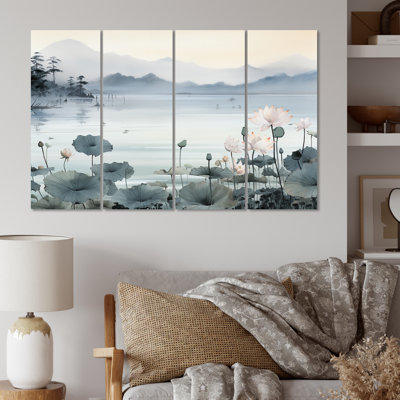 Ortis " Asian Art Ink Lake I " 4 - Pieces