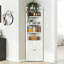 Armoire de rangement en métal de 71 po de hauteur à 5 niveaux avec 2 portes et tablettes réglables pour le garde-manger, le salon, la salle de bain et la salle de lavage