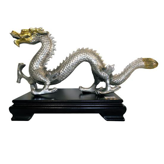 Bronze asiatique argent et or