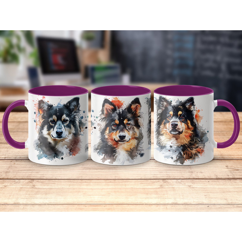 Mug, Purple, 4