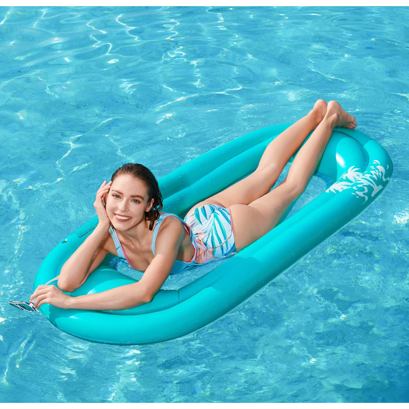 Inflatable Pool Lounger Float, Water Hammock Floatie For Swimming Pool Tanning Lounge Floating Pool Party Toy For Adults Kids
