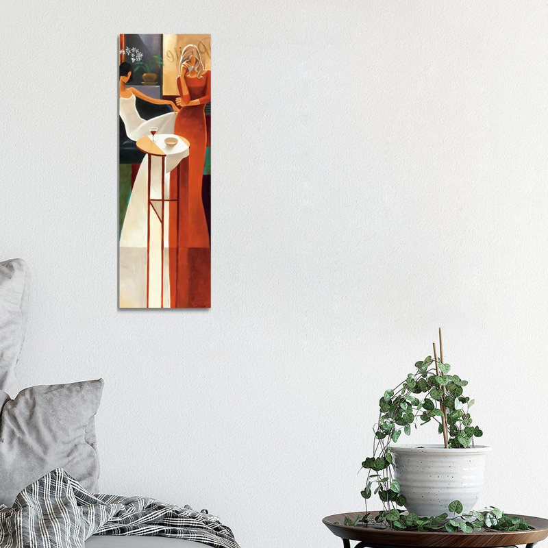 Les Anges by Keith Mallett - Wrapped Canvas Panoramic Gallery-Wrapped Canvas Giclée, 30.48 cm H x 91.44 cm W x 3.175 cm D