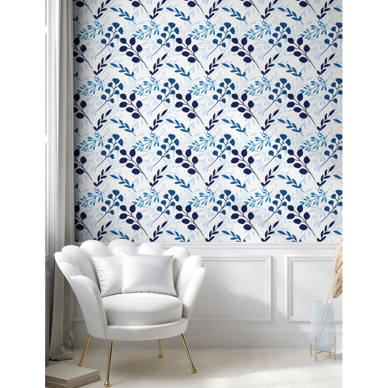 Zarrukh Roll, L 100 po x l 13 po, Blanc, lavande foncé