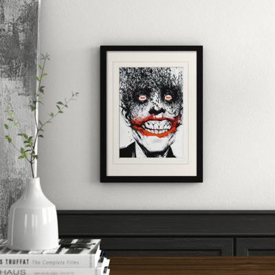 DC Comics Joker Bats Framed Graphic Art Print