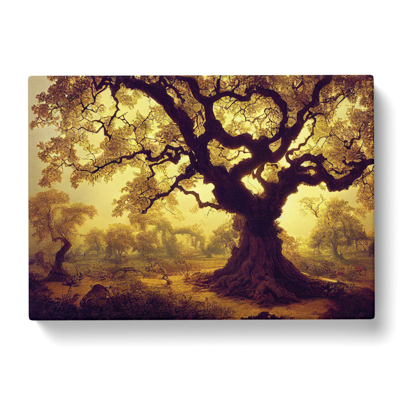 Angelical Oak Tree - Wrapped Canvas, 40cm H x 60cm W x 3cm D