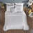 Charleston Collection 100% Cotton Bedding sets, Machine Washable Soft and Breathable 4-piece Chenille Bedspread & Sham with Geometric Embroidery, All season-806346225-806346224