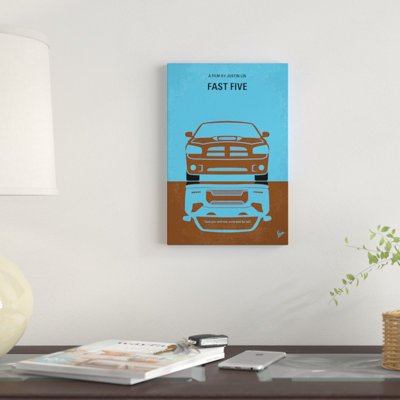 Minimal Movie Fast Five Graphic Art Print on Canvas