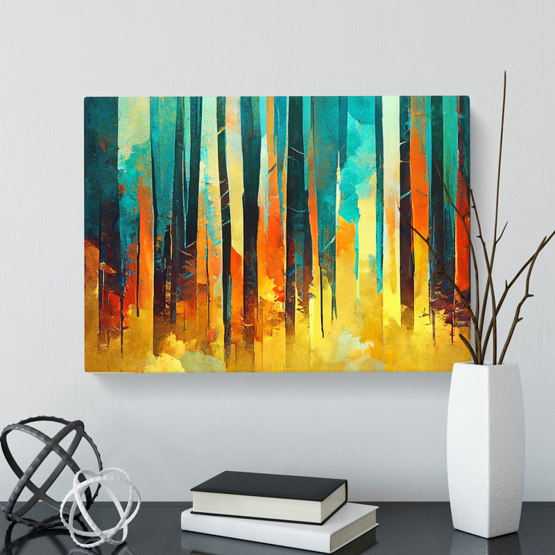Awesome Abstract Forest Vol.1 - Wrapped Canvas, 50cm H x 76cm W x 3cm D