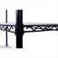 Étagère réglable à 7 niveaux en H 81,5 po x L 48 po x P 18 po, étagère de rangement robuste en noir de jais pour le rangement de placard de garage-129416217-129416216