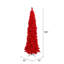 Sapin de Noël artificiel floqué rouge-31703630-47047471