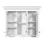 Armoire à pharmacie de 35 po avec miroir, 5 tablettes fermées et réglables, armoire de rangement murale avec portes en verre