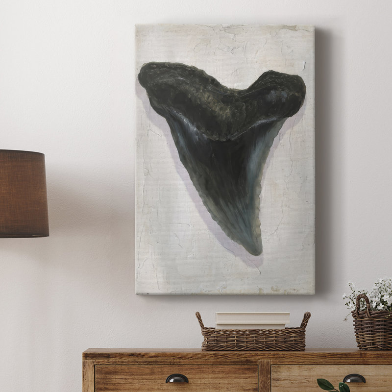 Aquarelle Sharks Tooth I - galerie sur mesure, H 18 po x l 12 po
