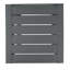 Table en forme de C CAPE CORAL ALU GRIS-194648263