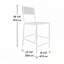 Tabouret, finition noire