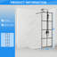 Bakr 1900mm H Framed Walk In Glass Screens with Pattern Glass-1792884283