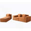 Canapé modulaire convertible avec repose-pieds et coussins, canapé modulaire en forme de L pour le salon-1088166518