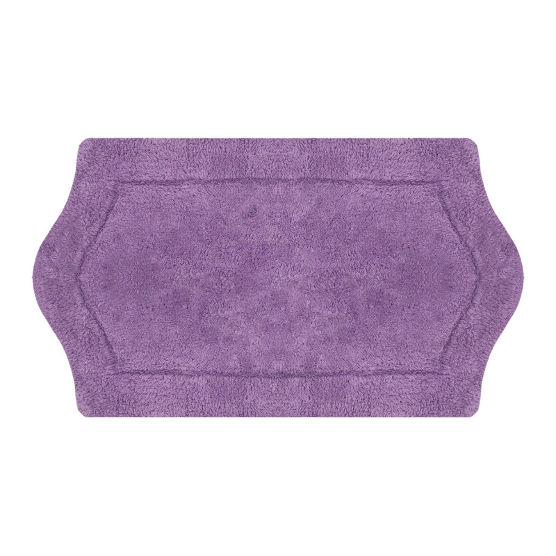 Tapis pour salle de bain Morissette, L 21 po x L 34 po, Mauve