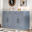 Buffet moderne avec 1 tiroir, 2 tablettes réglables et 2 tablettes de porte, ensemble de 2-660497234