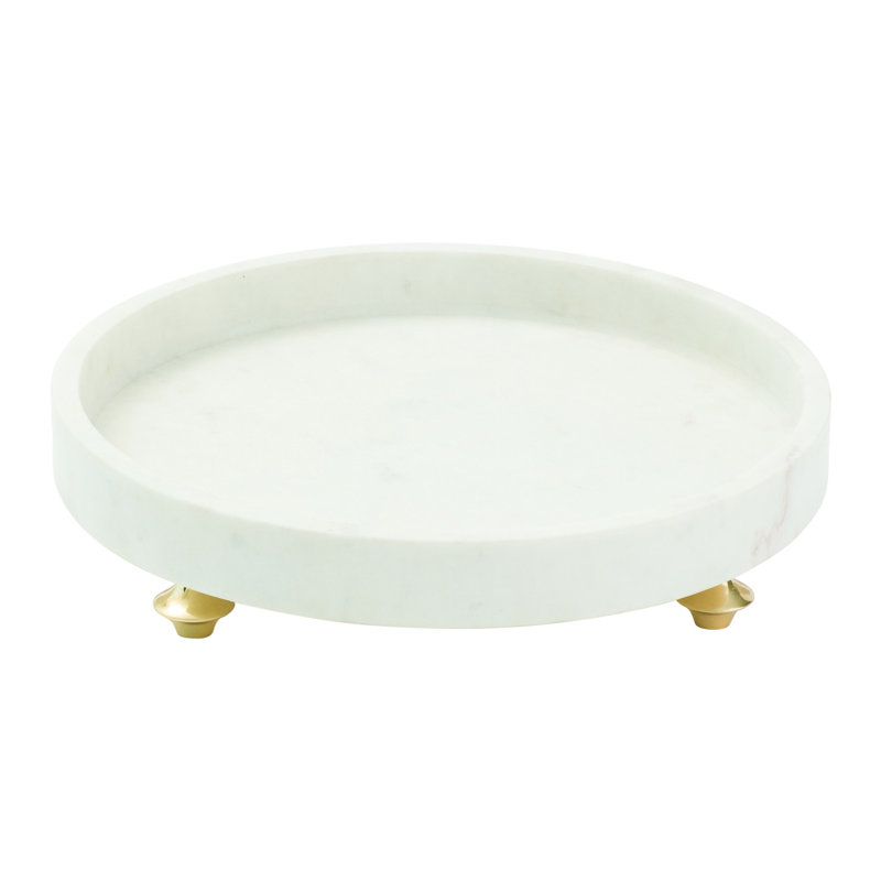 Quintessential Tray-Circle, White