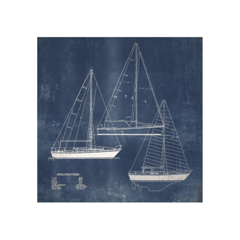 «Blueprint I» par Sofia Fox - impression, H 30 po x l 30 po, Extérieur