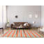 Tapis orange / blanc à carreaux-53651098