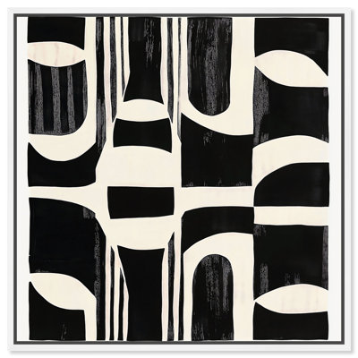 Art abstrait noir sur toile noir