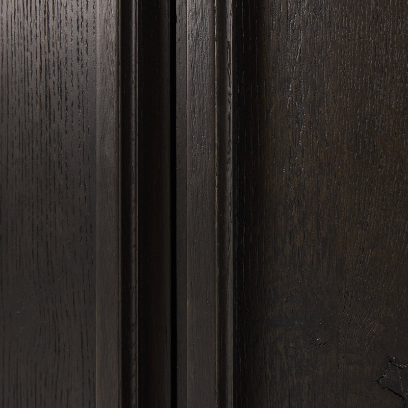 Dalton Cabinet-Aged Natural Oak, Smoked Black