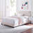 Celine Channel Tufted Performance Velvet Bed-489413430-489413438