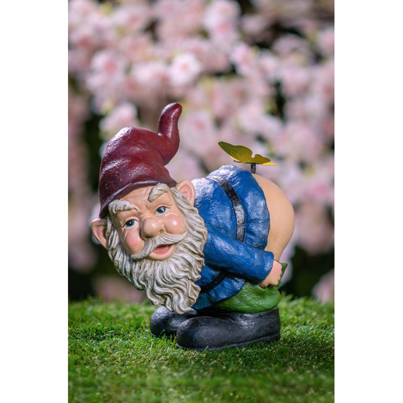  Gnome Mooning Statue