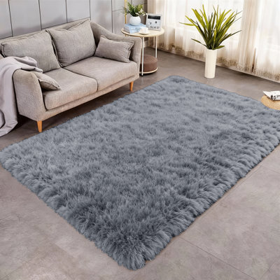 Solid Colour Shag Area Rug