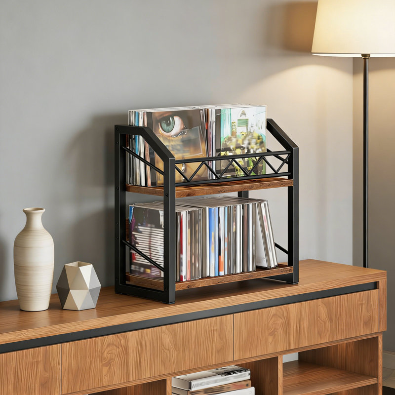 Manufactured Wood,Metal 30.2cm H Media Shelves