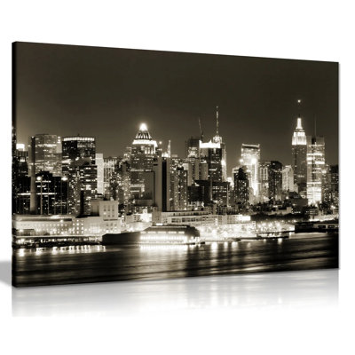 Manhattan West Sidejpg - Wrapped Canvas Print
