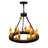 Deina 18 - Light Wagon Wheel Chandelier