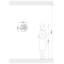 Lampe murale moderne noire 15,7 po x 4,7 po x 15,7 po | Corps en panneau de fibres à densité moyenne avec capuchon en fer, douille E27 de 40 W maximum, utilisation à l'intérieur | Design floral élégant, classé IP20, connectable et enfichable, idéa