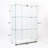 Versatile Three-Shelf Glass Cabinet For Display And Storage, Enhancing Functionality And Style.-1588487564
