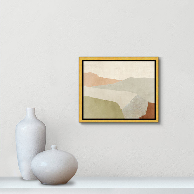 «Elspeth Pastel Views - Floater Frame», peinture sur toile, H 9,5 po x l 11,5 po, Gold