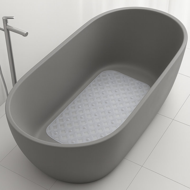 Theriot Plastic / Acrylic Shower Mat, Clear
