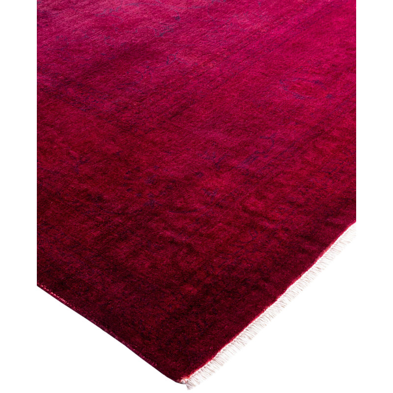 Overdyed One-of-a-Kind 9' 3" X 11' 10" Hand Knotted Area Rug