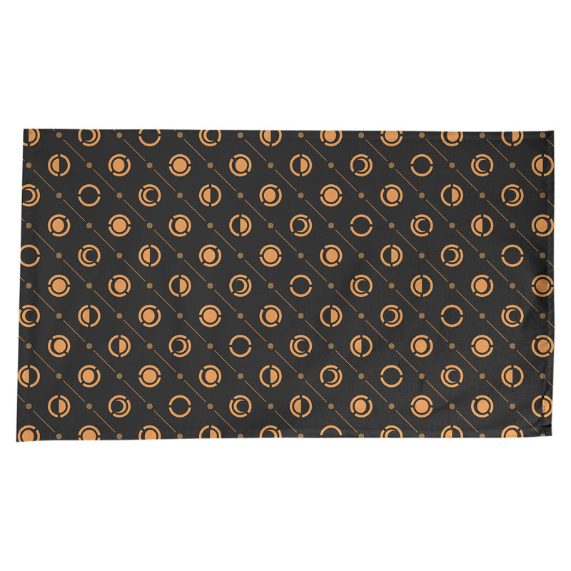 Nappe des phases de lune classiques, Noir/orange