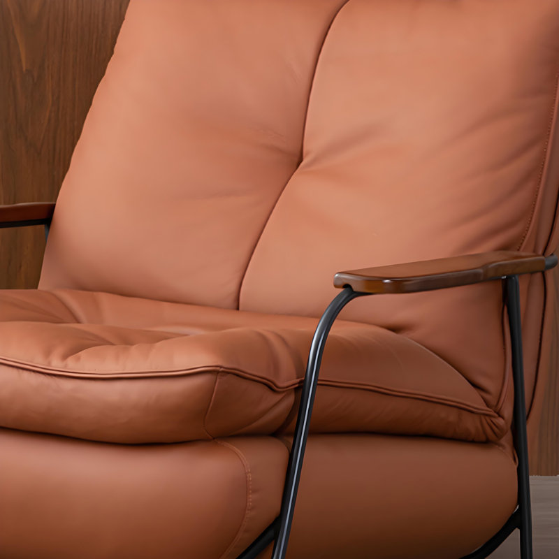 Chaise berçante élégante et décontractée, Orange