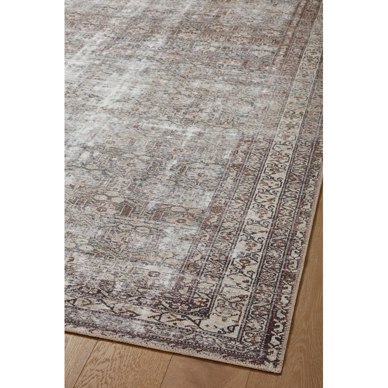 Georgie Moss and Bark 10' x 14' Wool Blend Area Rug